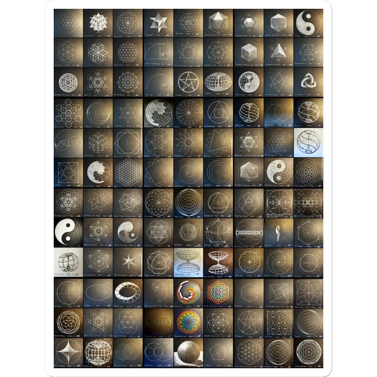 108 Sacred Geometry Artworks Sticker