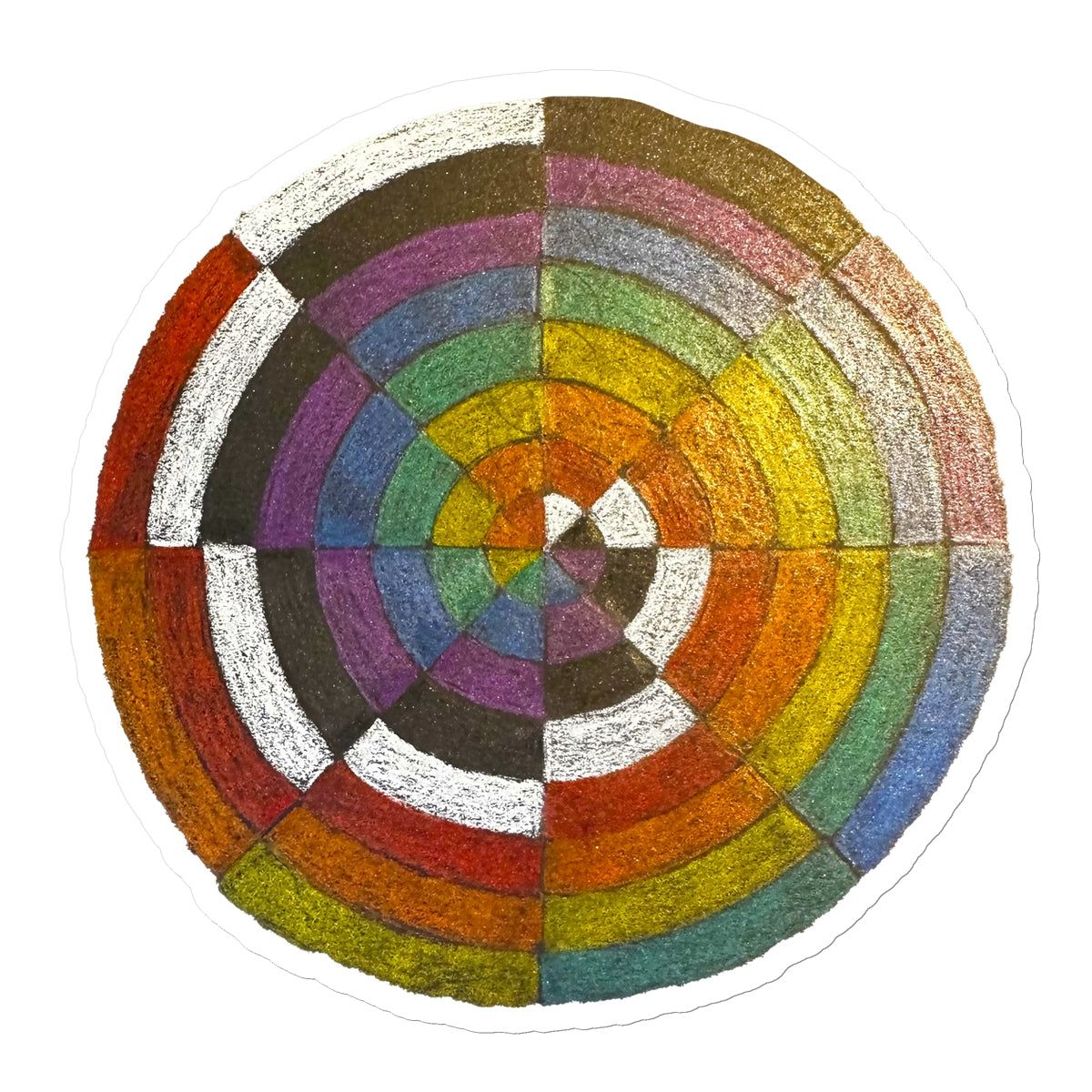 Colour Spiral Sticker