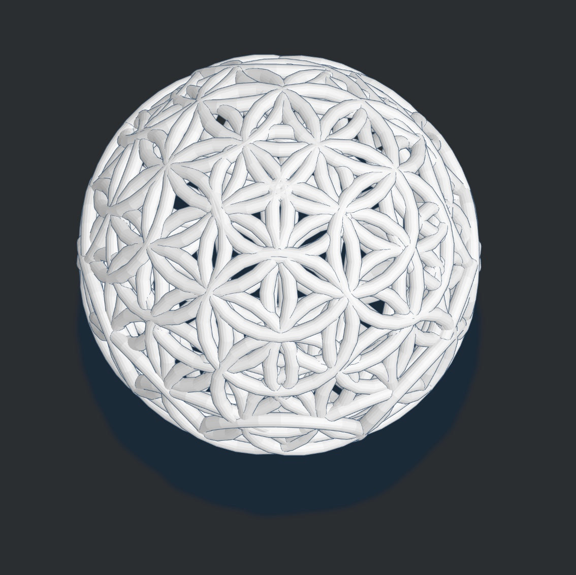 Organic Flower of Life Sphere