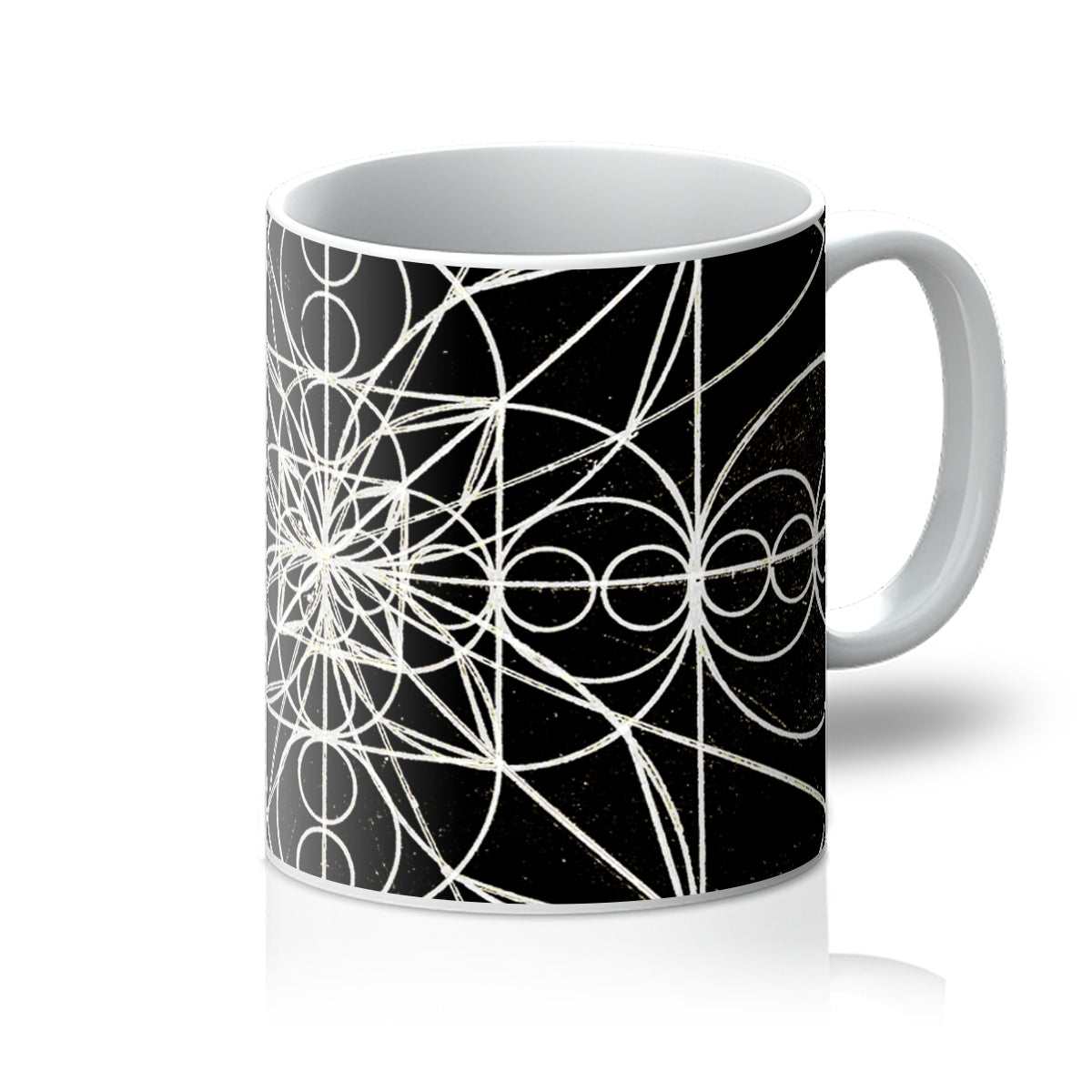 Double Wave Optics and Space Geometry After Walter Russell Print Mug