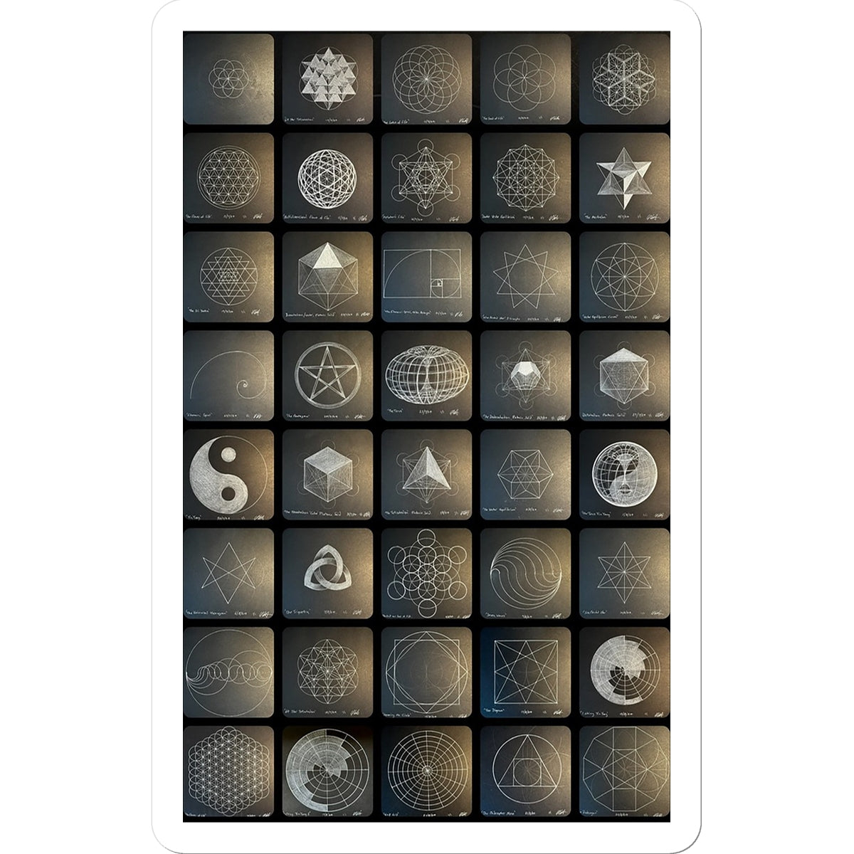 120 Sacred Geometry Artworks Part 1 Sticker