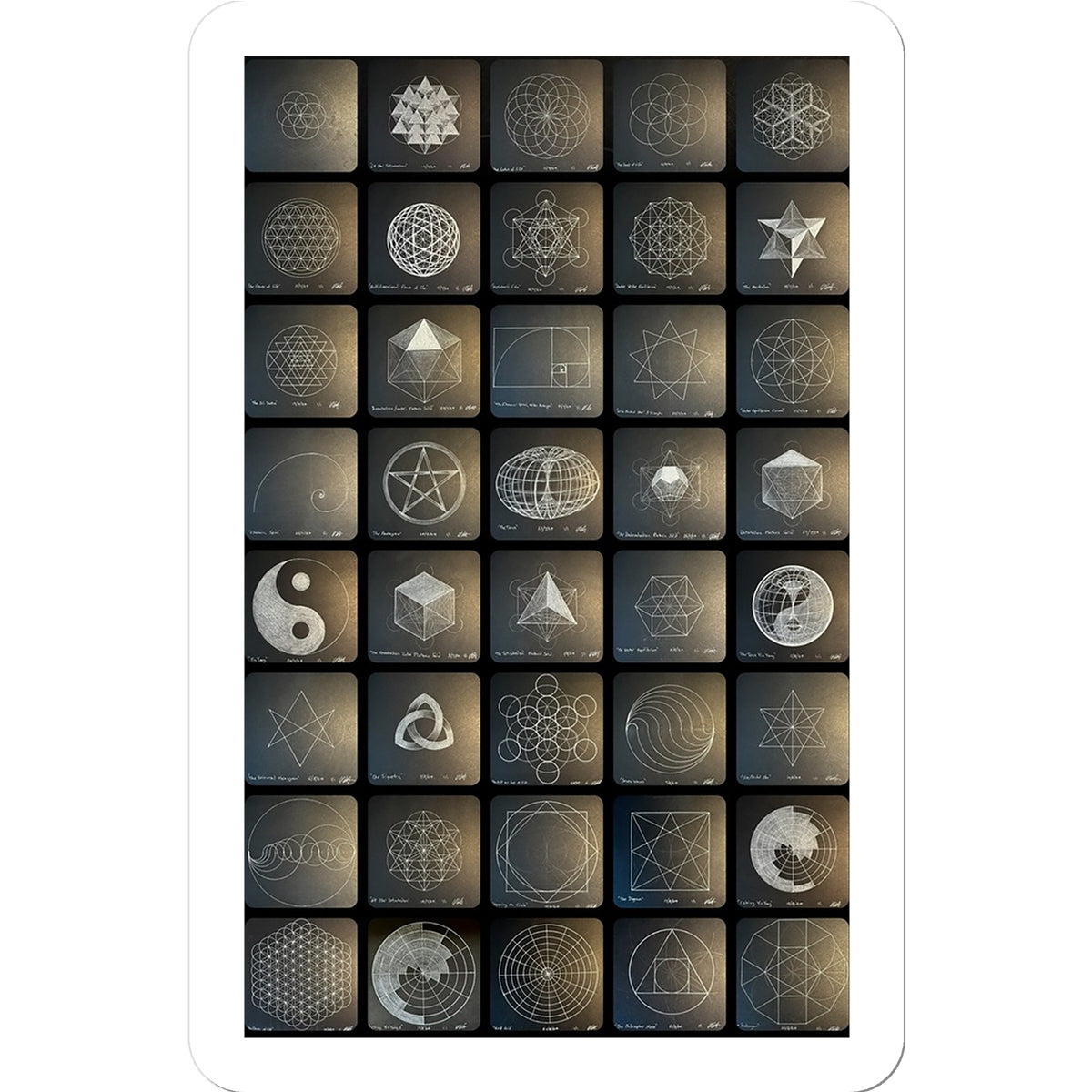 120 Sacred Geometry Artworks Part 1 Sticker