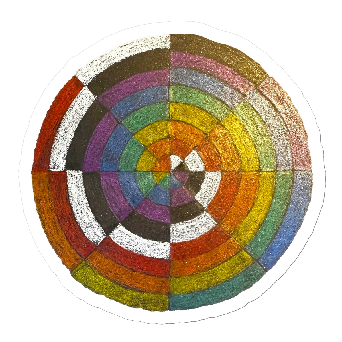 Colour Spiral Sticker