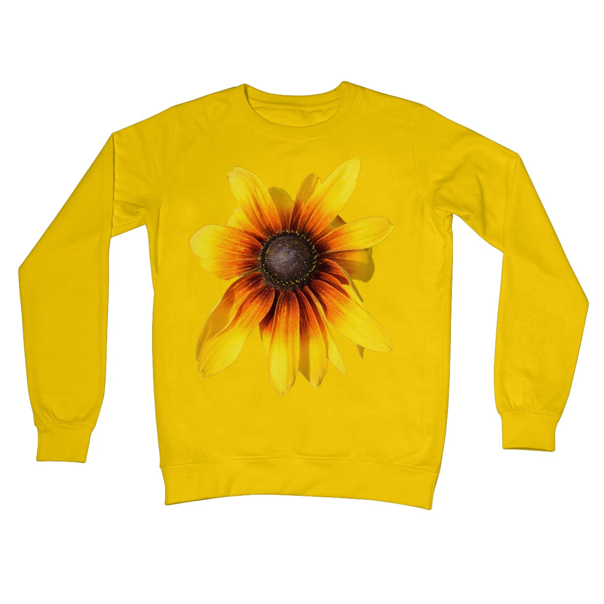 Yellow Flower 'Rudbeckia Golden jubilee' Crew Neck Sweatshirt