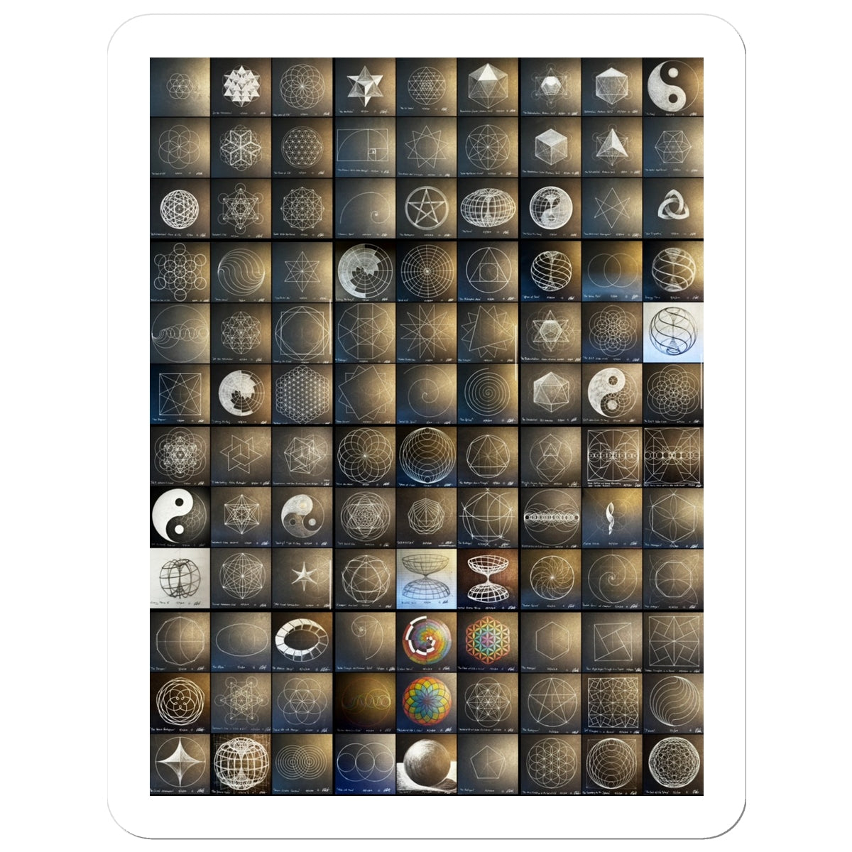 108 Sacred Geometry Artworks Sticker