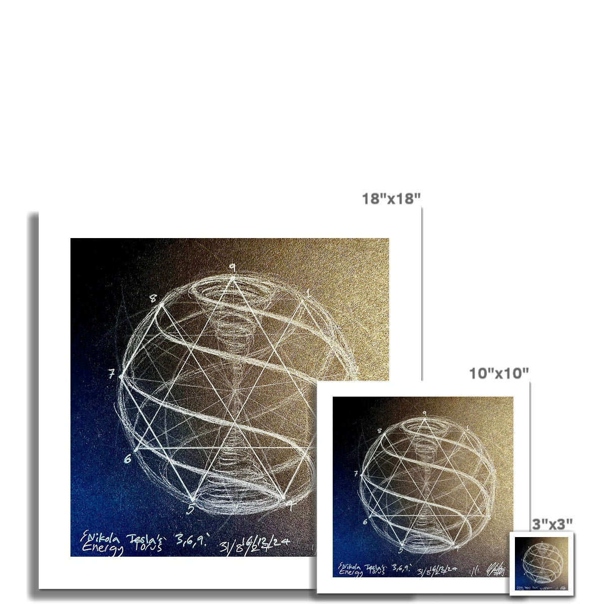 Energy Matrix inside a Torus Print C-Type Print