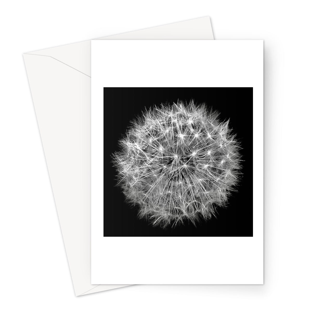 Dandelion Flower Clock Greeting Card