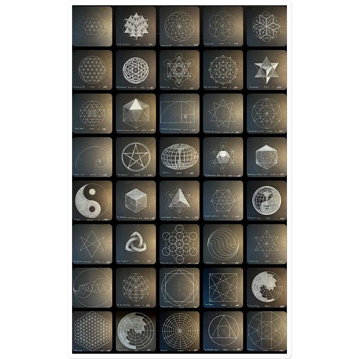 120 Sacred Geometry Artworks Part 1 Sticker