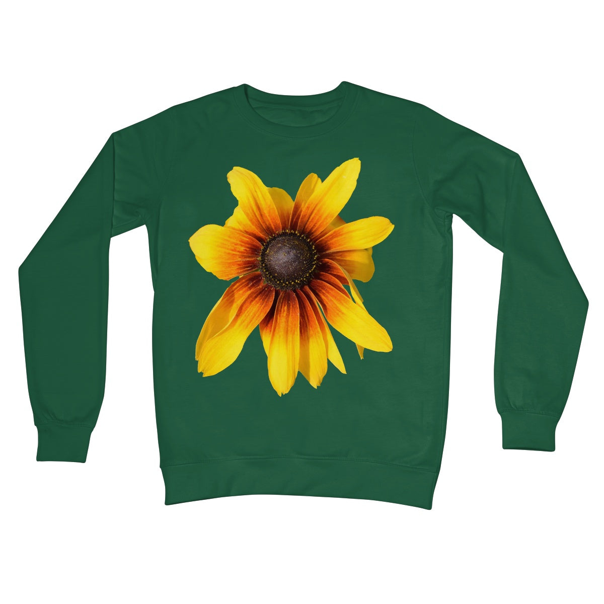 Yellow Flower 'Rudbeckia Golden jubilee' Crew Neck Sweatshirt