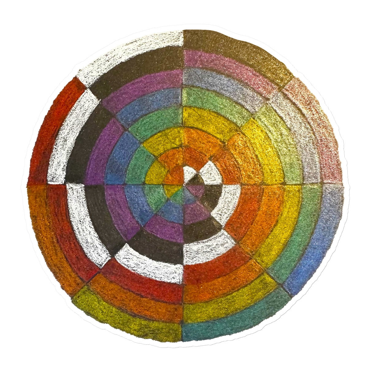 Colour Spiral Sticker