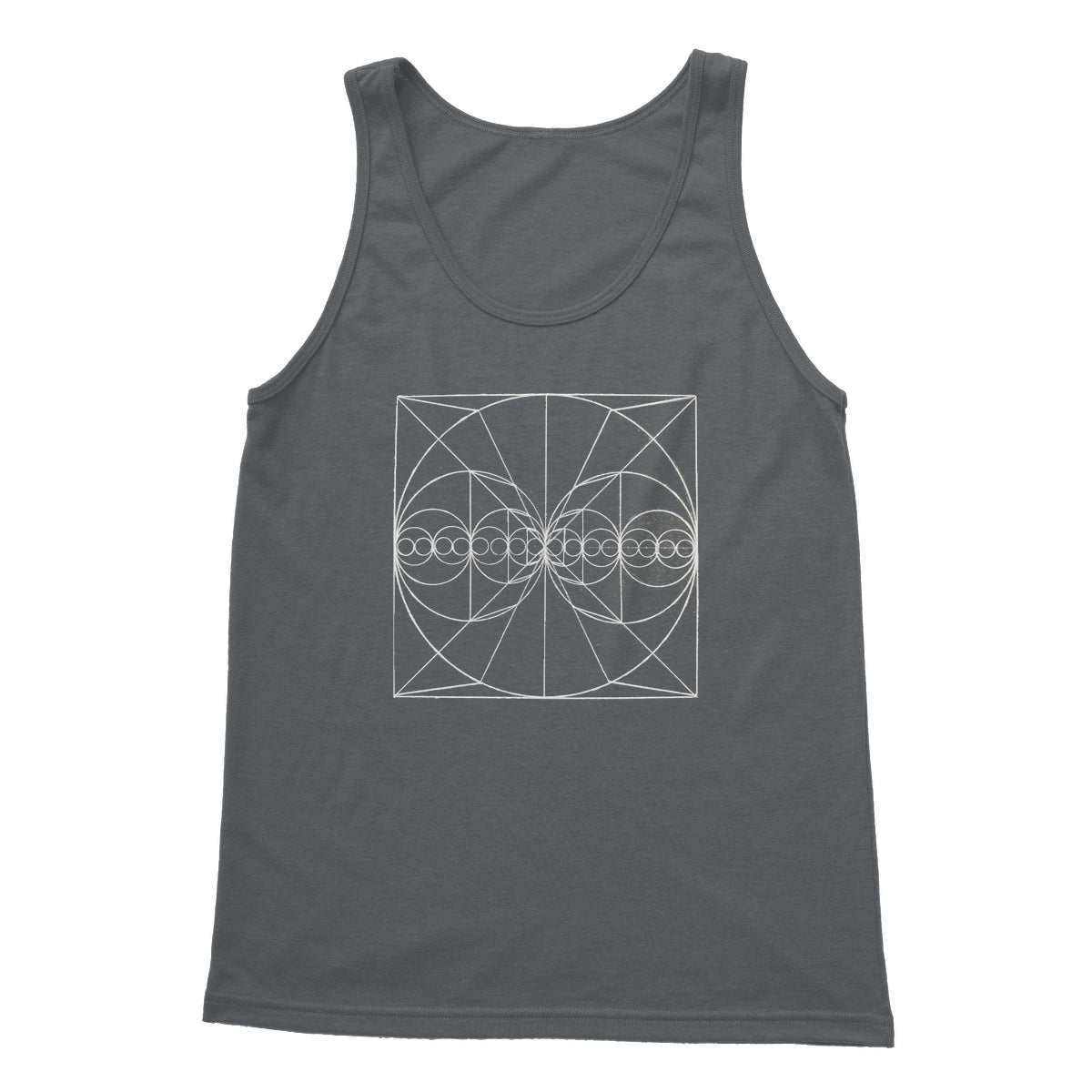 Wave Optics and Space Geometry After Walter Russell Softstyle Tank Top
