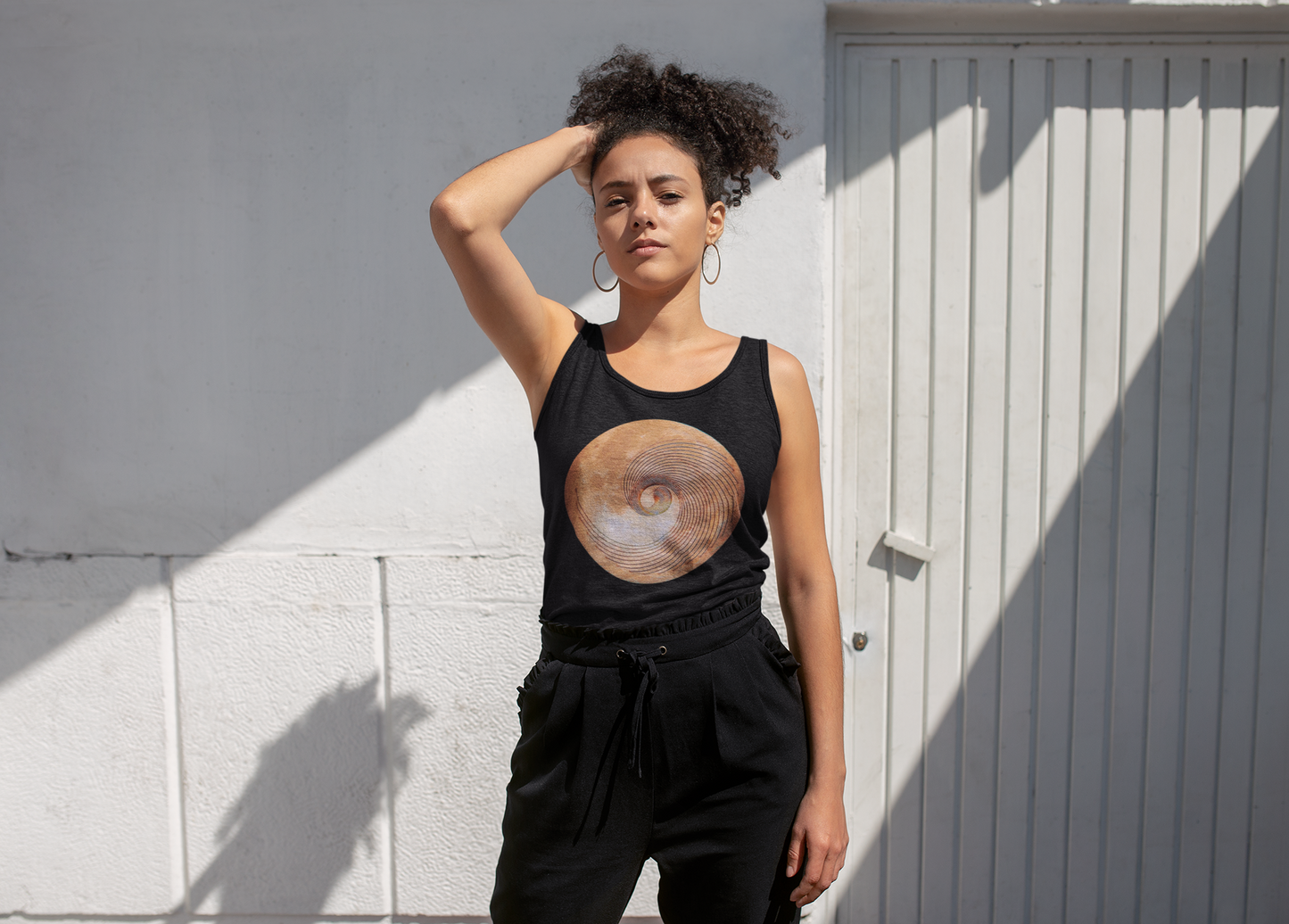 Fibonacci Moon Softstyle Tank Top - Nature of Flowers