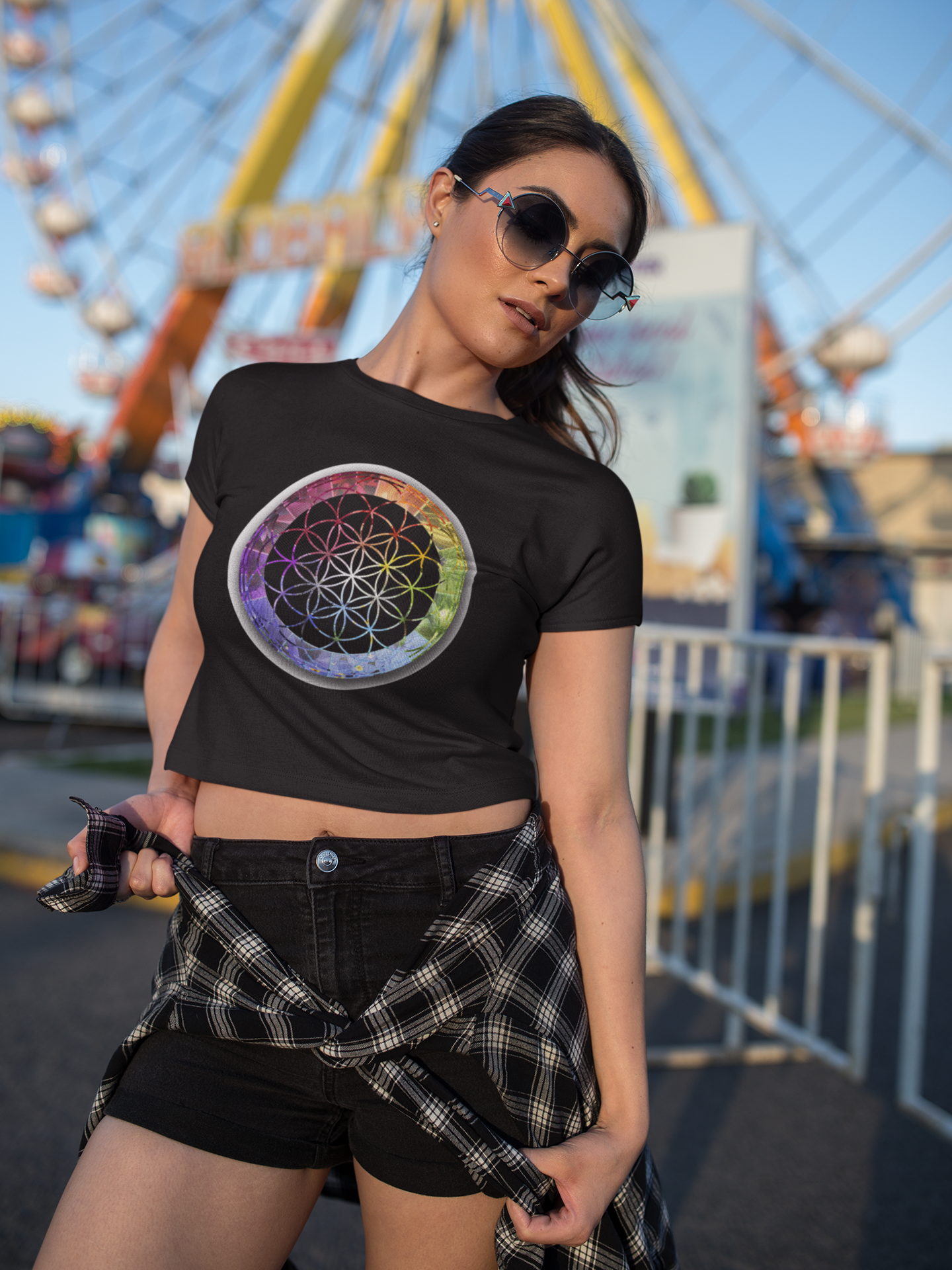 Flower of Life Rainbow Women's Favourite T-Shirt - Nature of Flowers