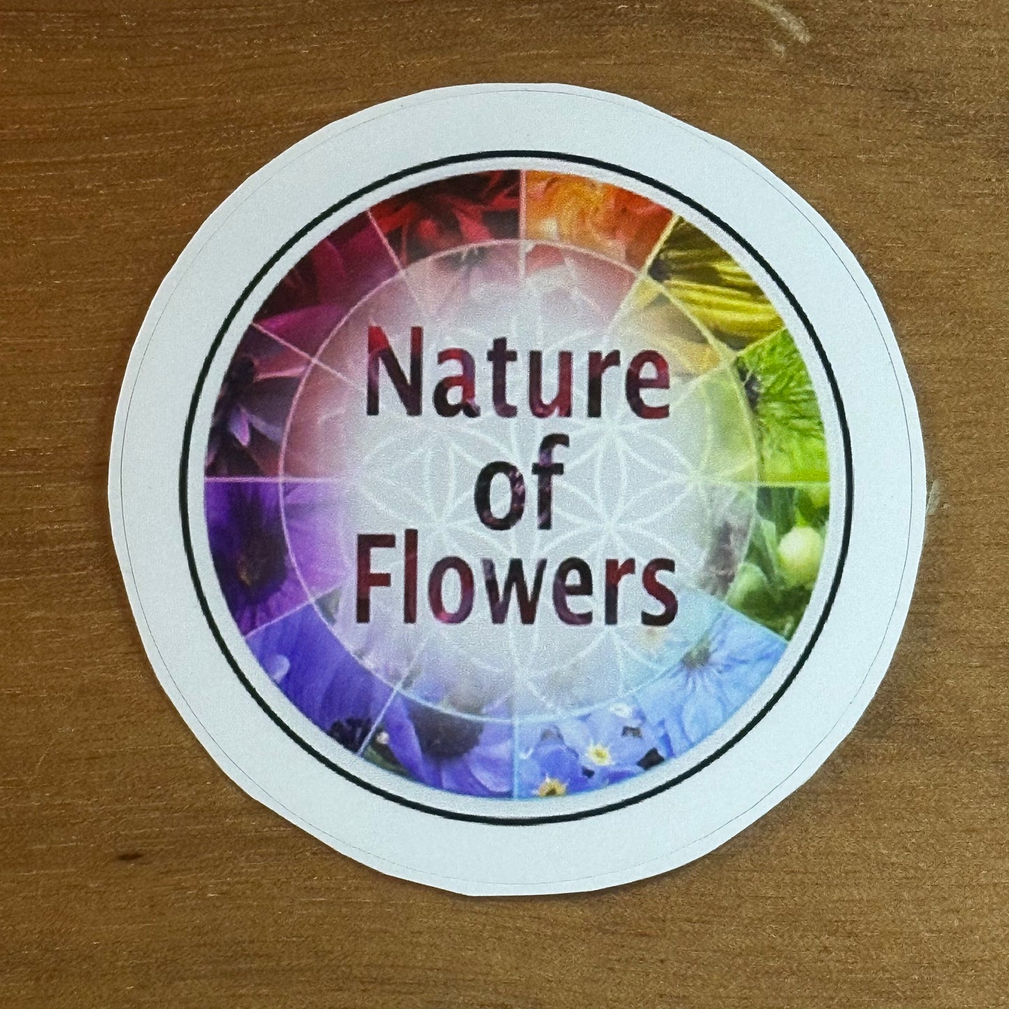 Nature of Flower Logo Sticker in