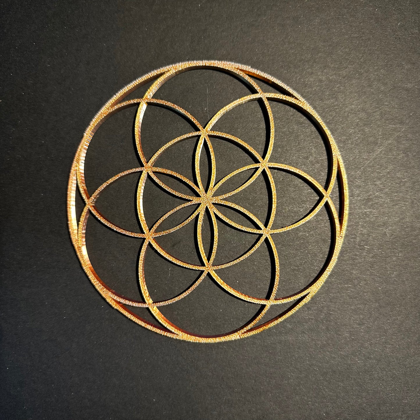 3D Printed Seed of Life Relief – Sacred Geometry of Creation & Potential - Nature of Flowers