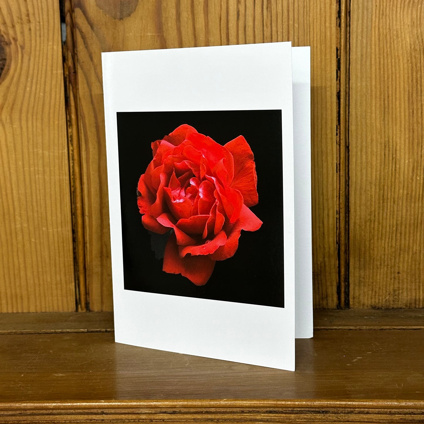 Red Rose Print Greeting Card - Nature of Flowers
