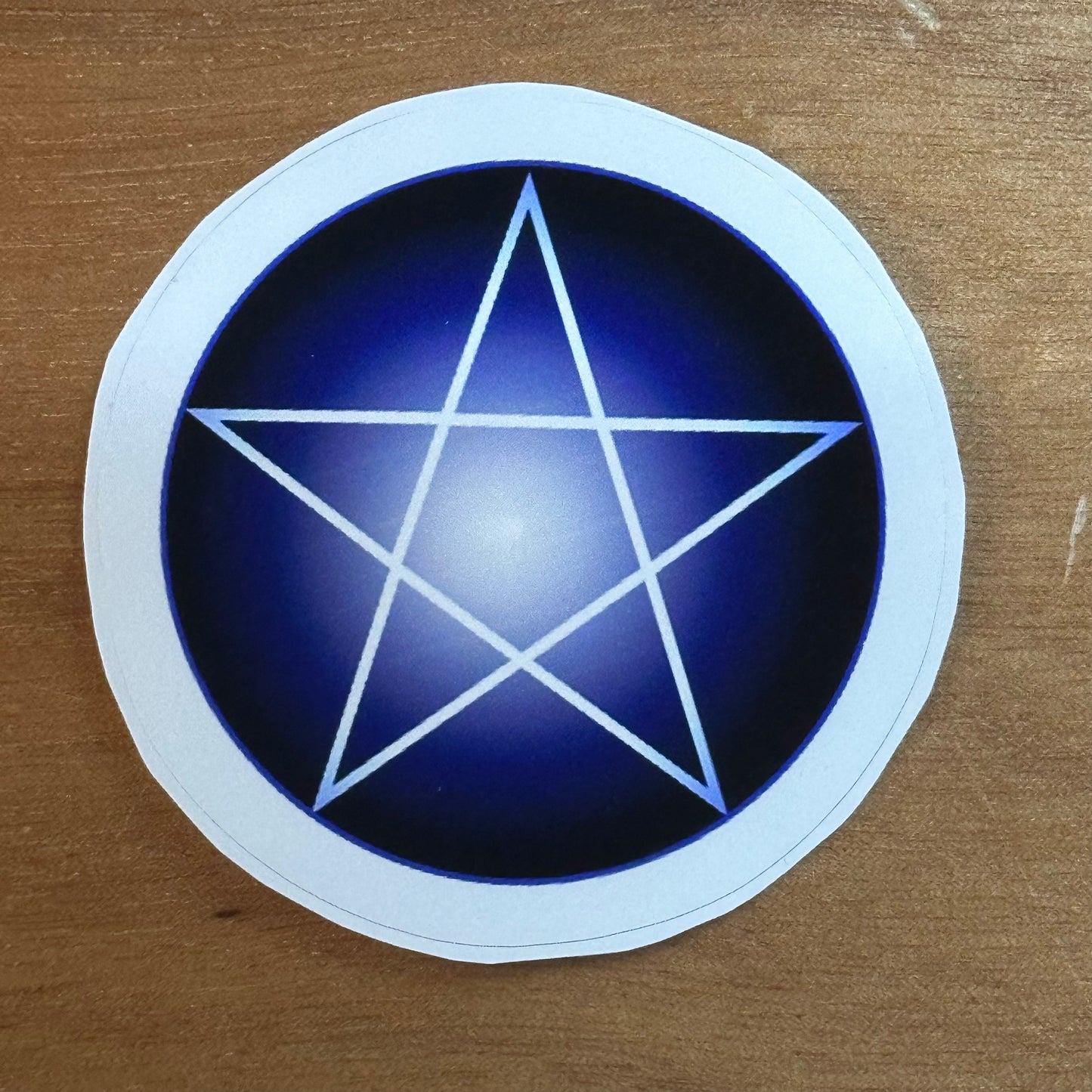 pentagram in Blue Sticker