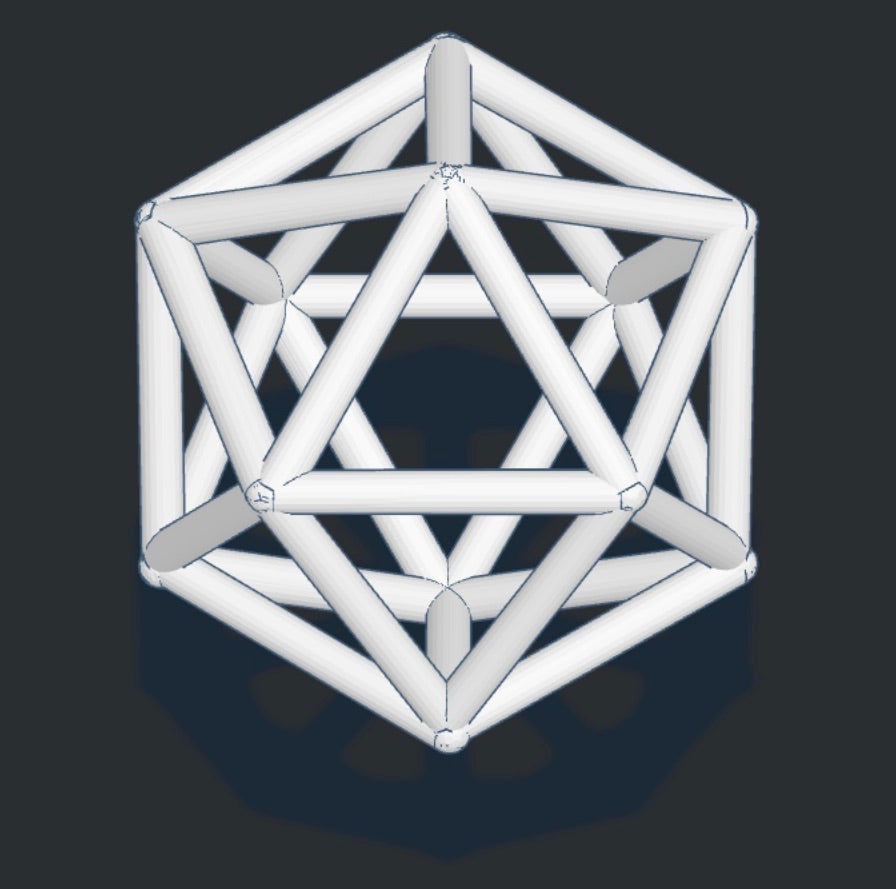 Platonic Solids set of all 5 - Nature of Flowers
