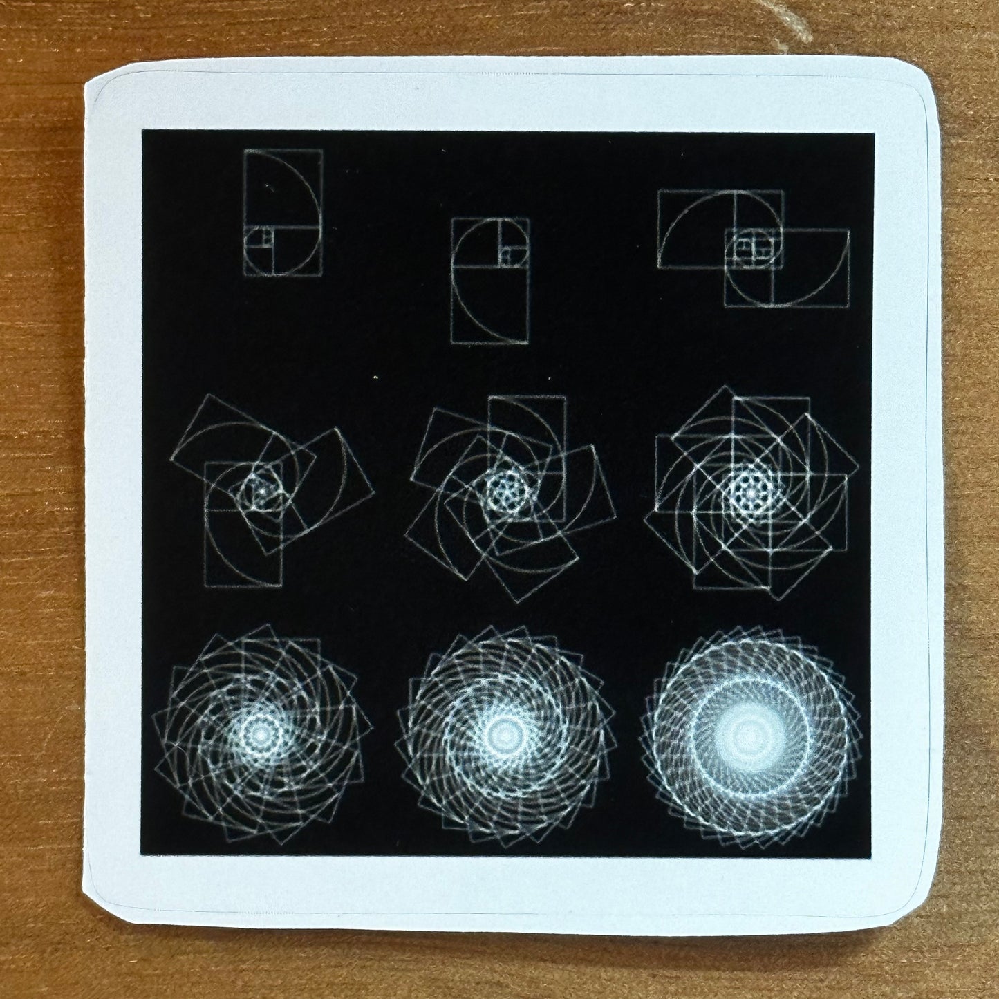 Fibonacci Sequence Sticker - Nature of Flowers