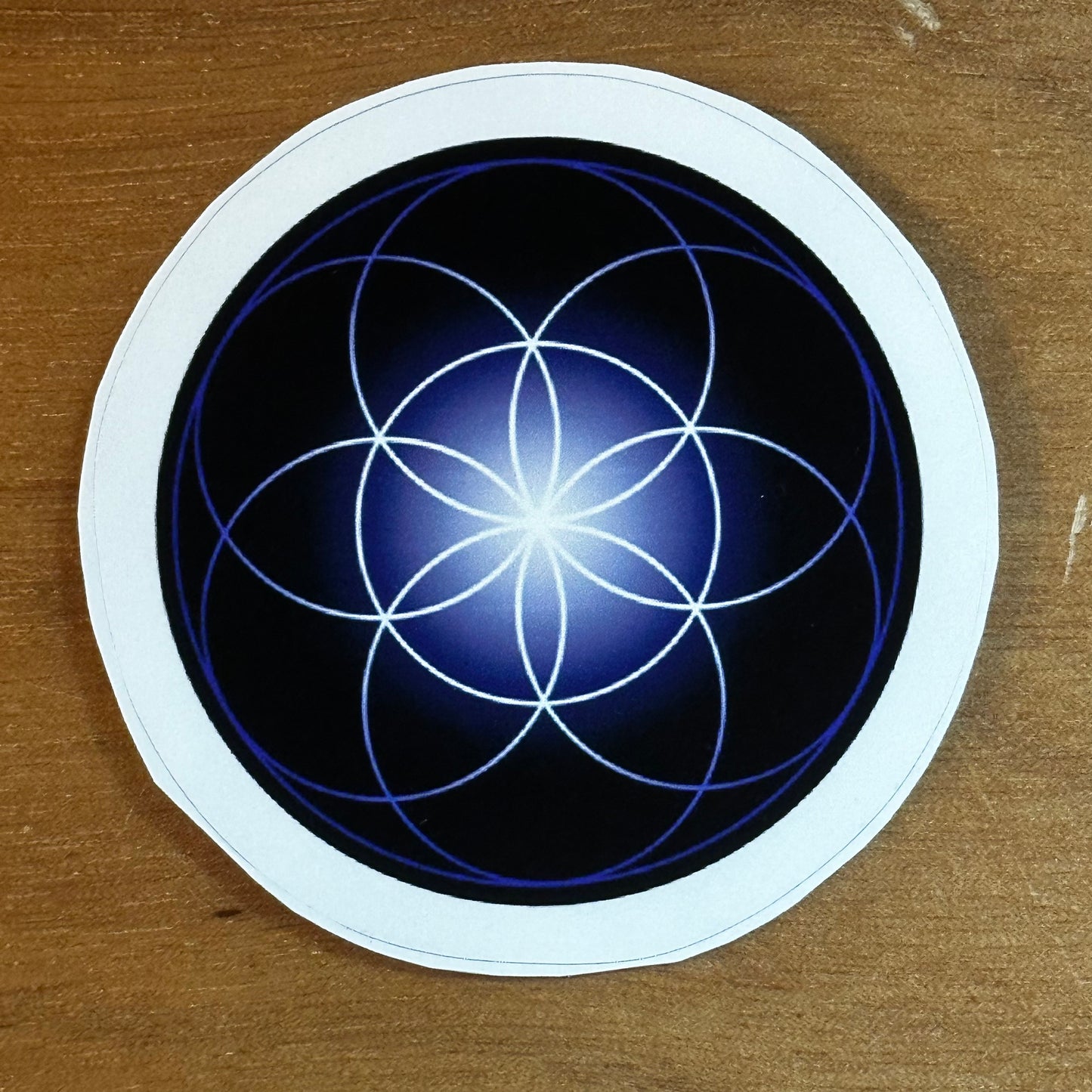 Seed of Life in Blue Sticker - Nature of Flowers