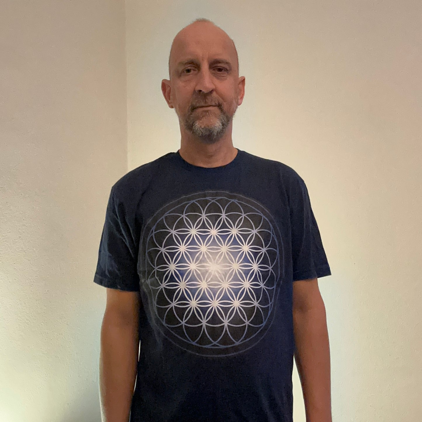 Flower of Life in Blue T-Shirt - Nature of Flowers
