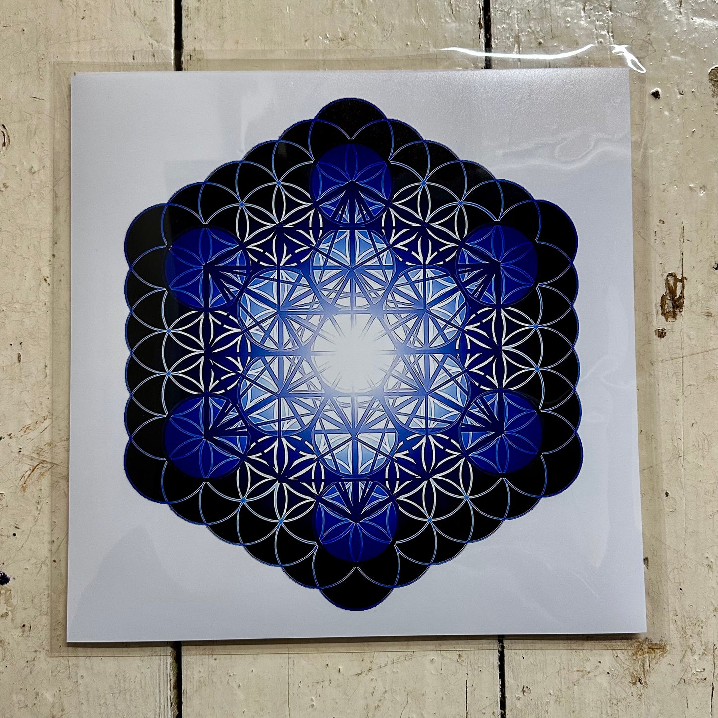 Fruit of Life Glow in Blue C-Type Print
