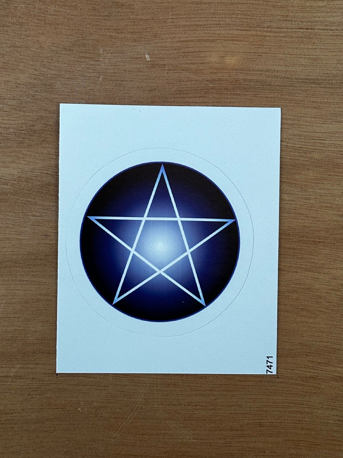 pentagram in Blue Sticker