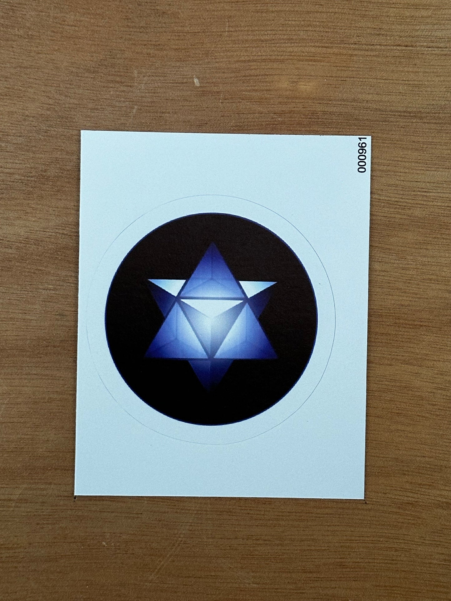 merkaba in Blue Sticker