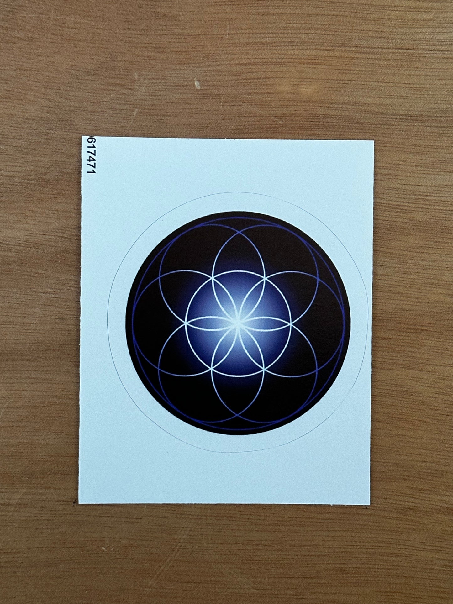 Seed of Life in Blue Sticker - Nature of Flowers