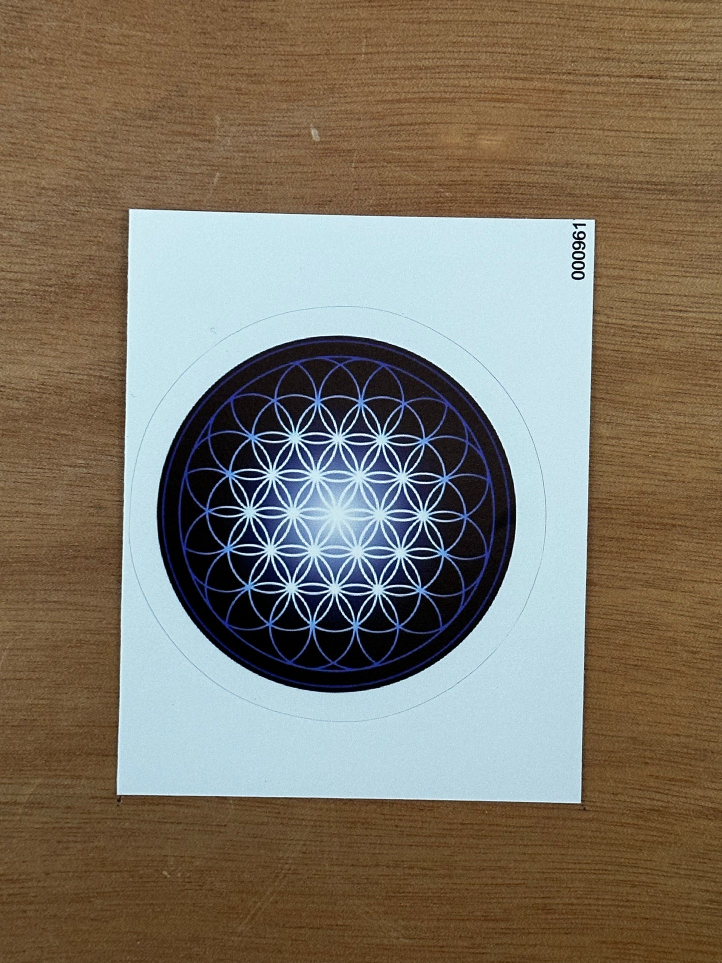 Flower of Life in Blue Sticker - Nature of Flowers
