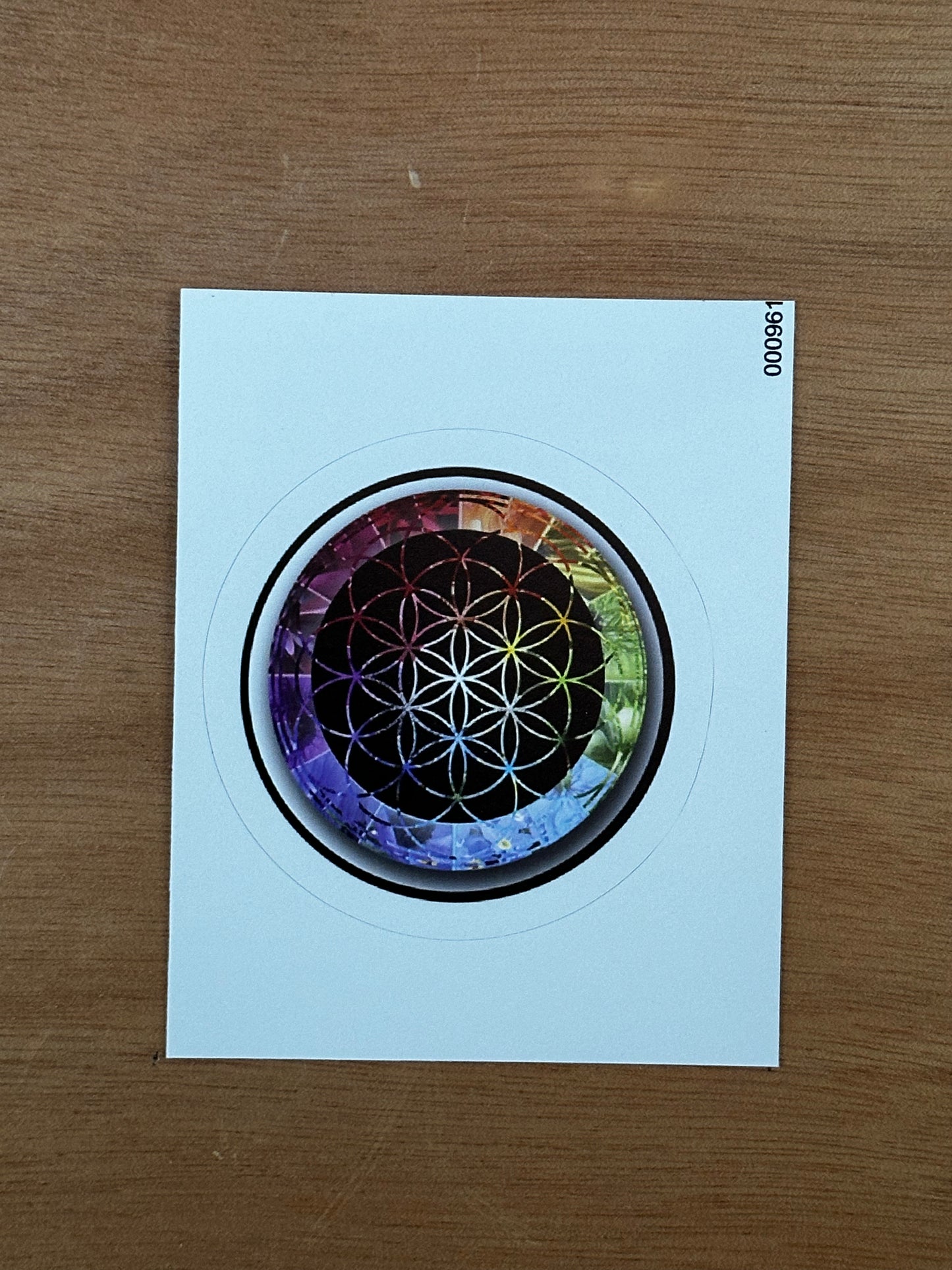 Flower of Life Rainbow Sticker