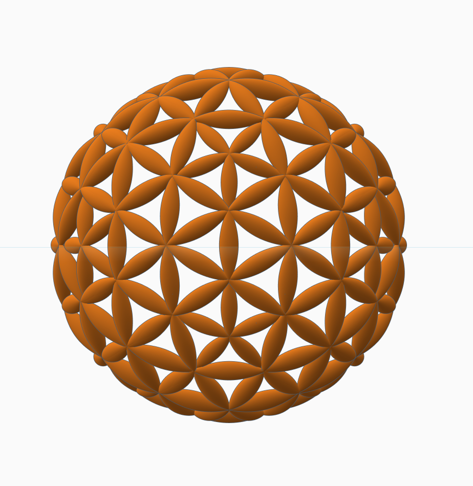A sphere of sacred geometry