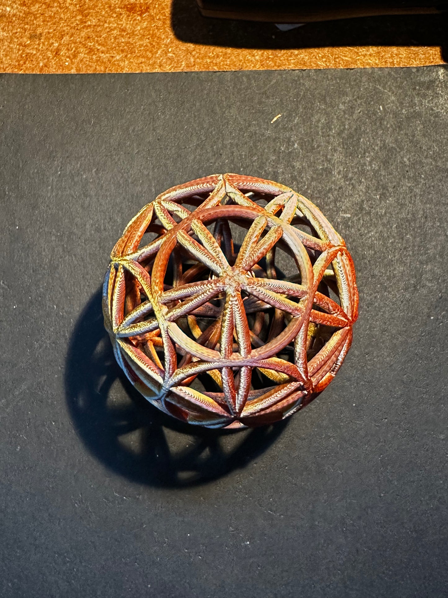 3D Printed Flower of Life Sphere – Interwoven Geometry of Unity