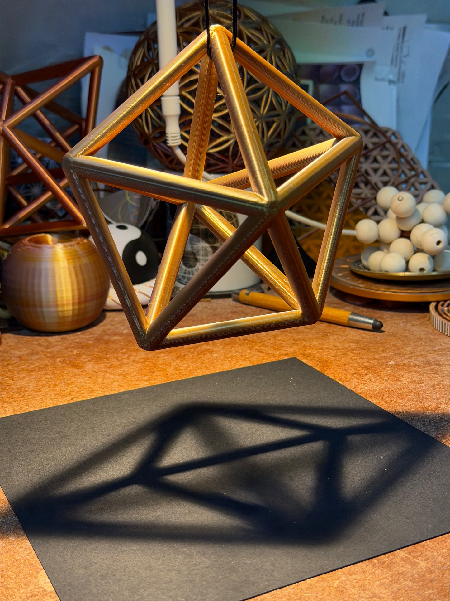 The Pentagonal Dipyramid: 3D Sacred Geometry Sculpture - Nature of Flowers