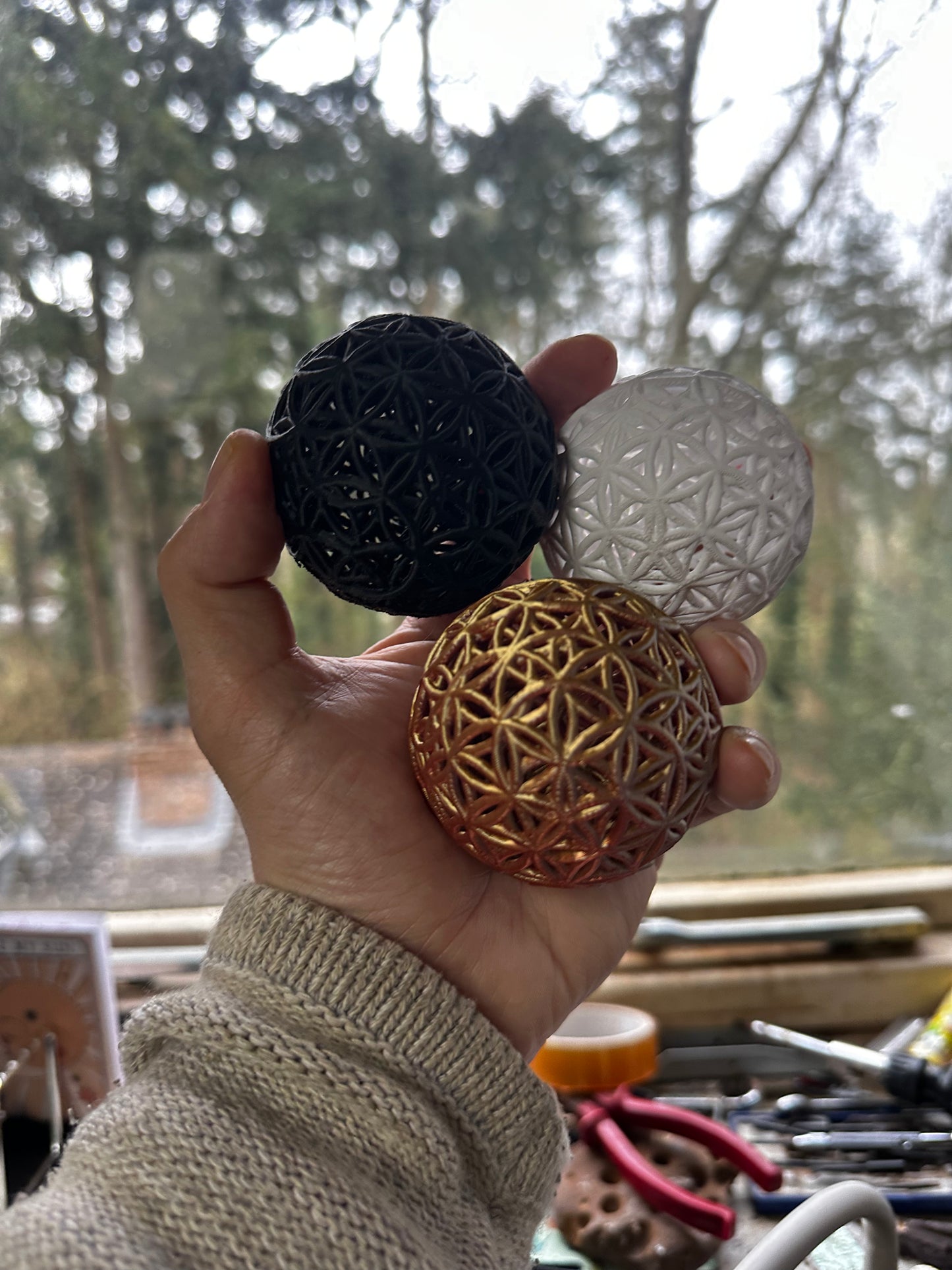 Organic Flower of Life Sphere