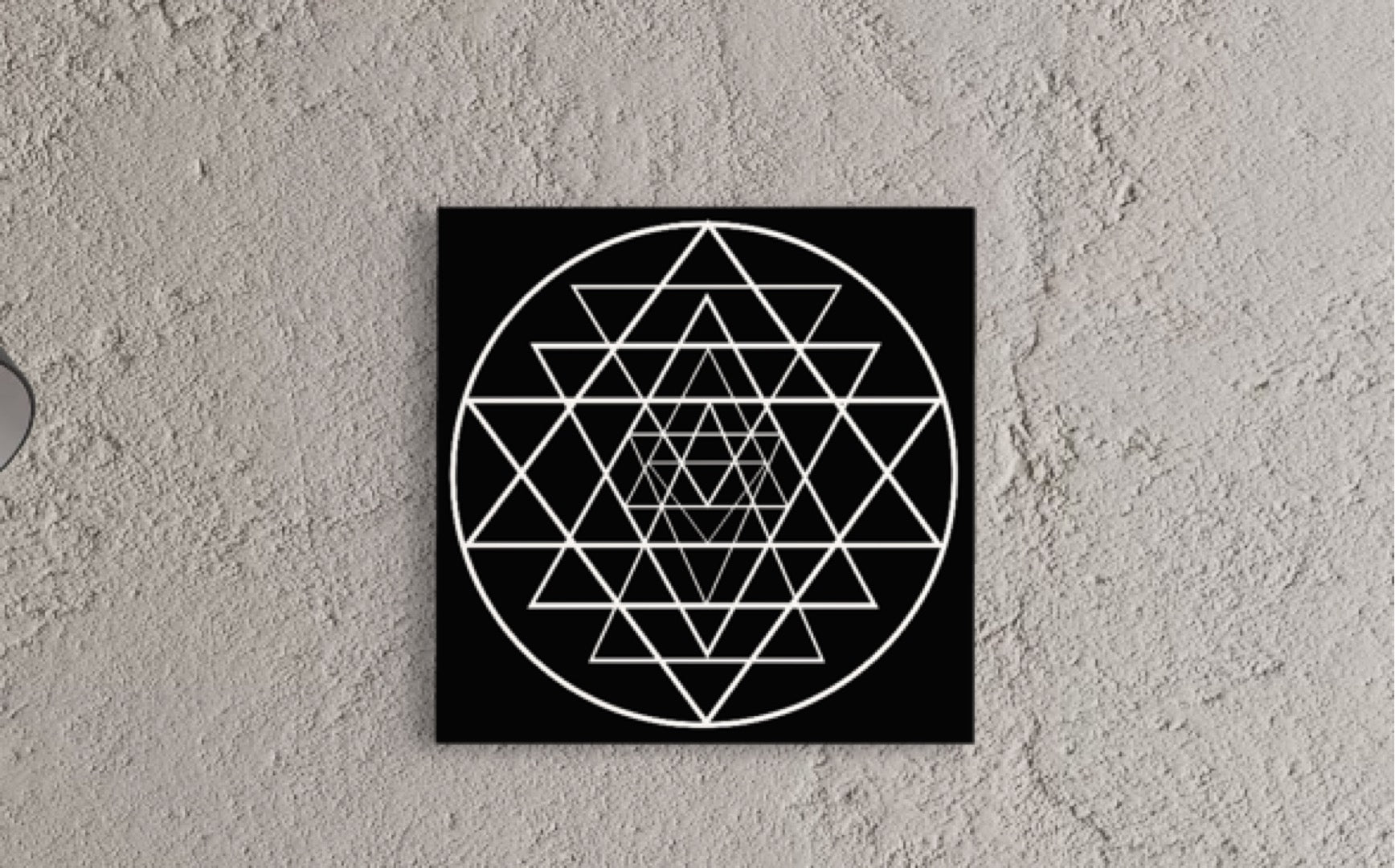 Shri Yantra Print C-Type Print - Nature of Flowers