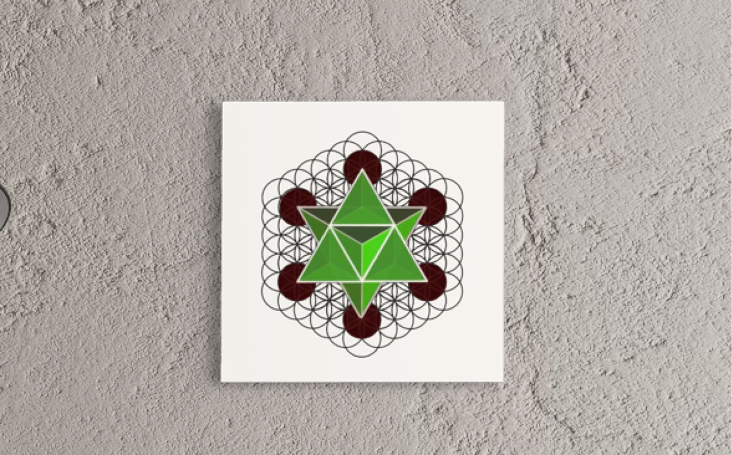 Merkaba Star Tetrahedron C-Type Print - Nature of Flowers