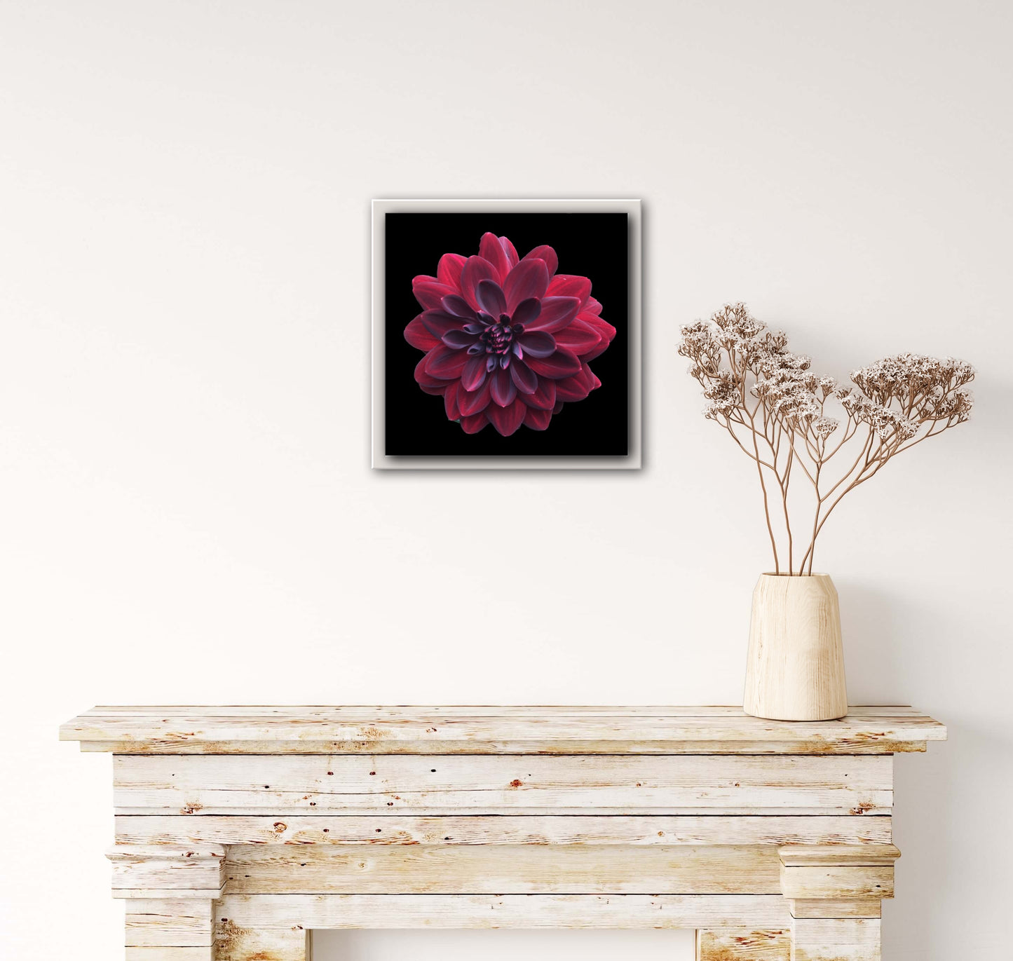 Red Dahlia Print C-Type Print - Nature of Flowers