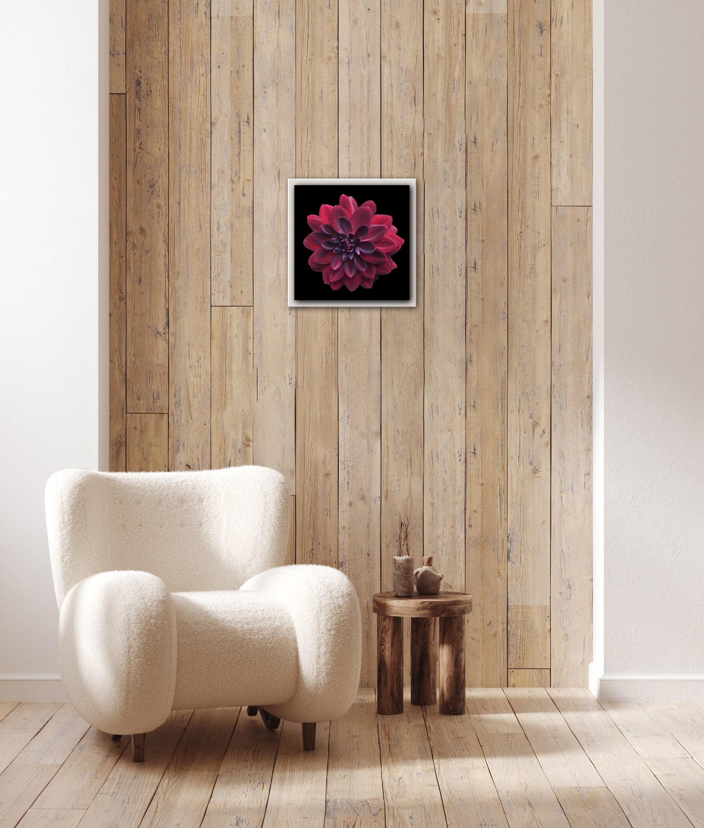 Red Dahlia Print C-Type Print - Nature of Flowers