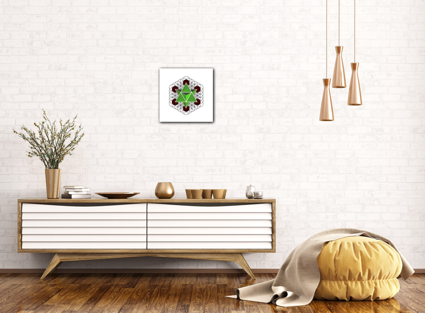 Merkaba Star Tetrahedron C-Type Print - Nature of Flowers