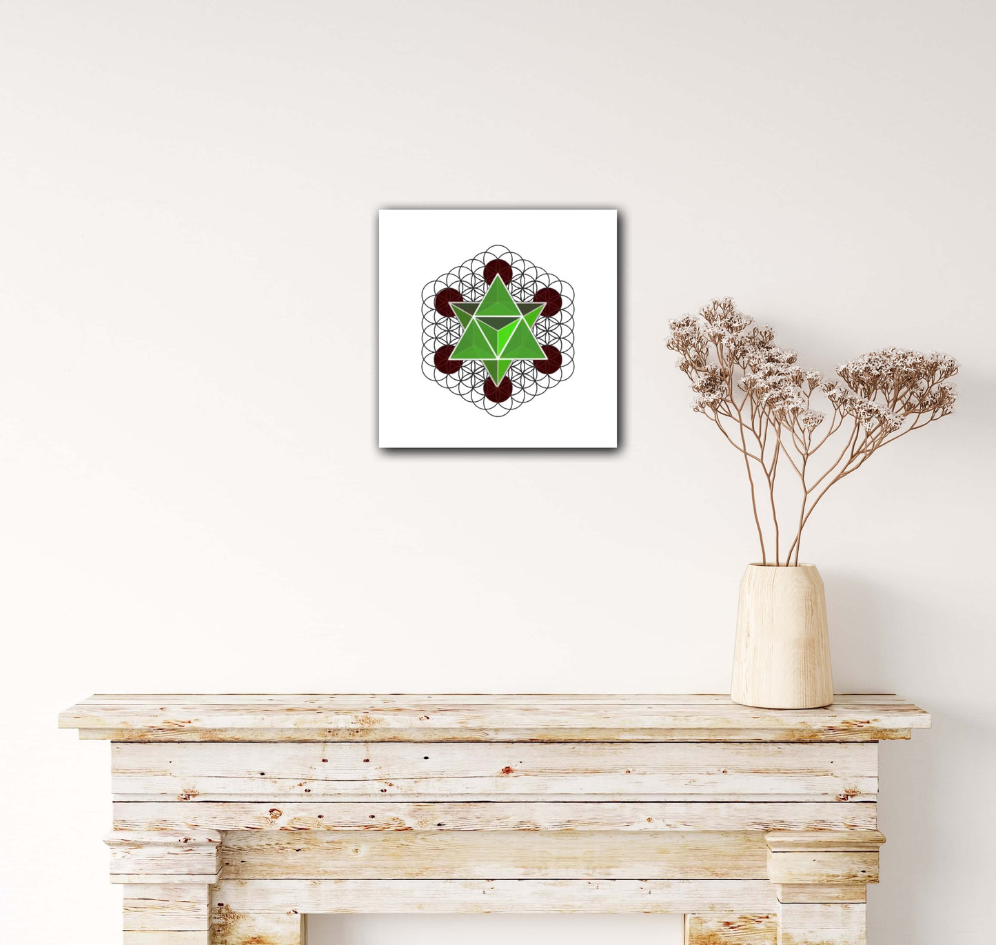 Merkaba Star Tetrahedron C-Type Print - Nature of Flowers