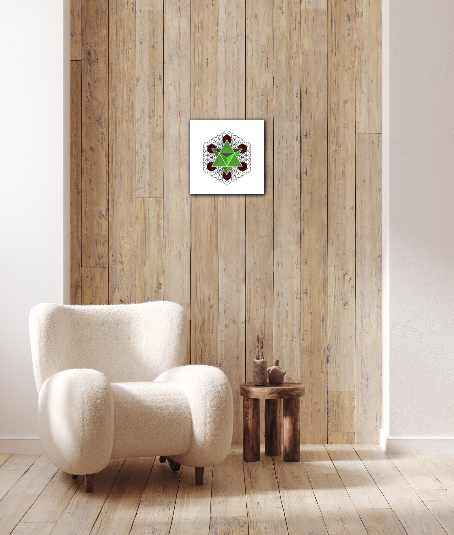 Merkaba Star Tetrahedron C-Type Print - Nature of Flowers