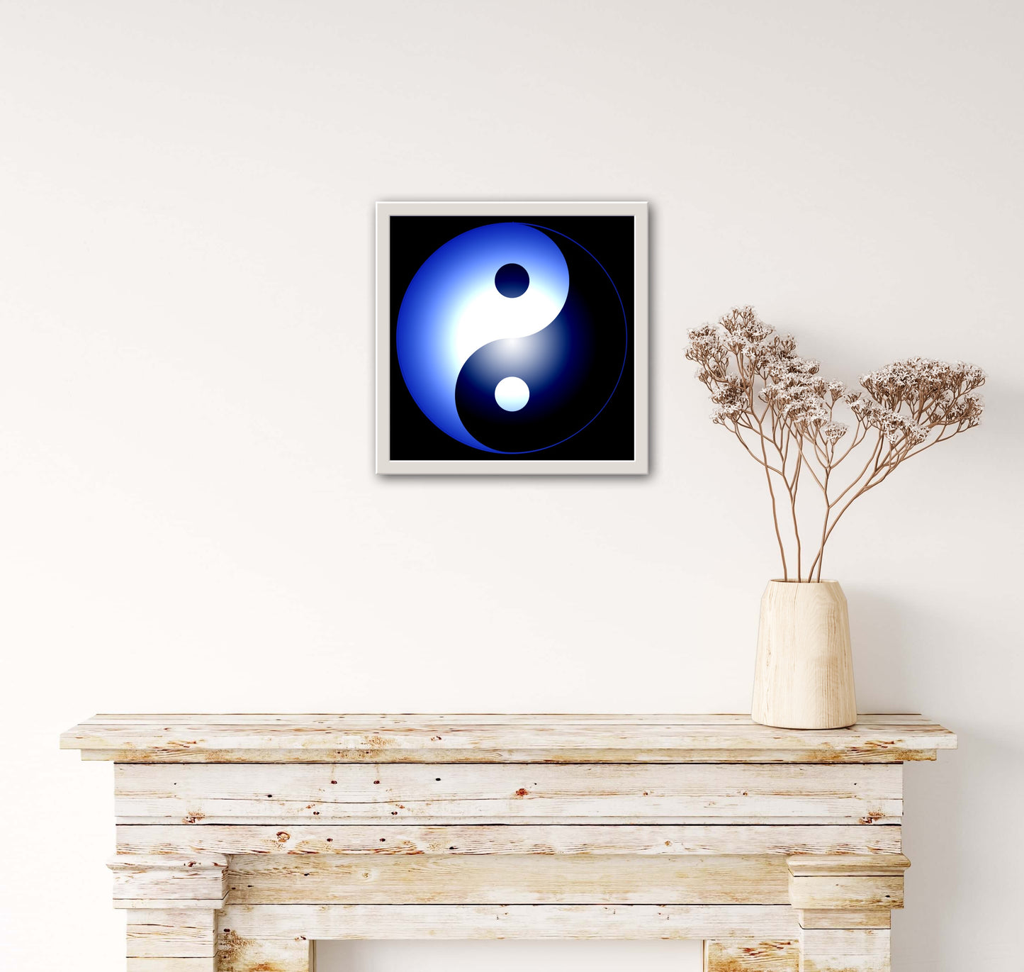Yin Yang in blue C-Type Print - Nature of Flowers