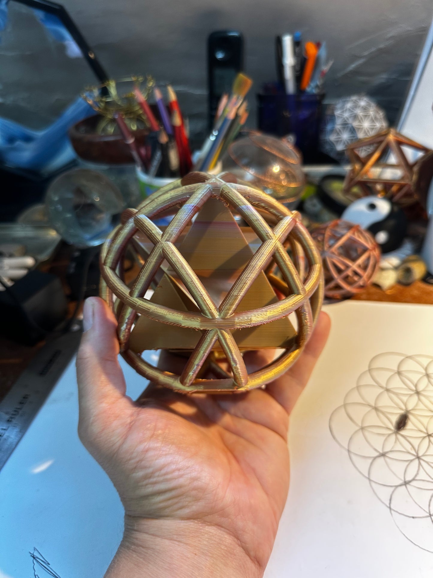 Merkaba with Cirlces