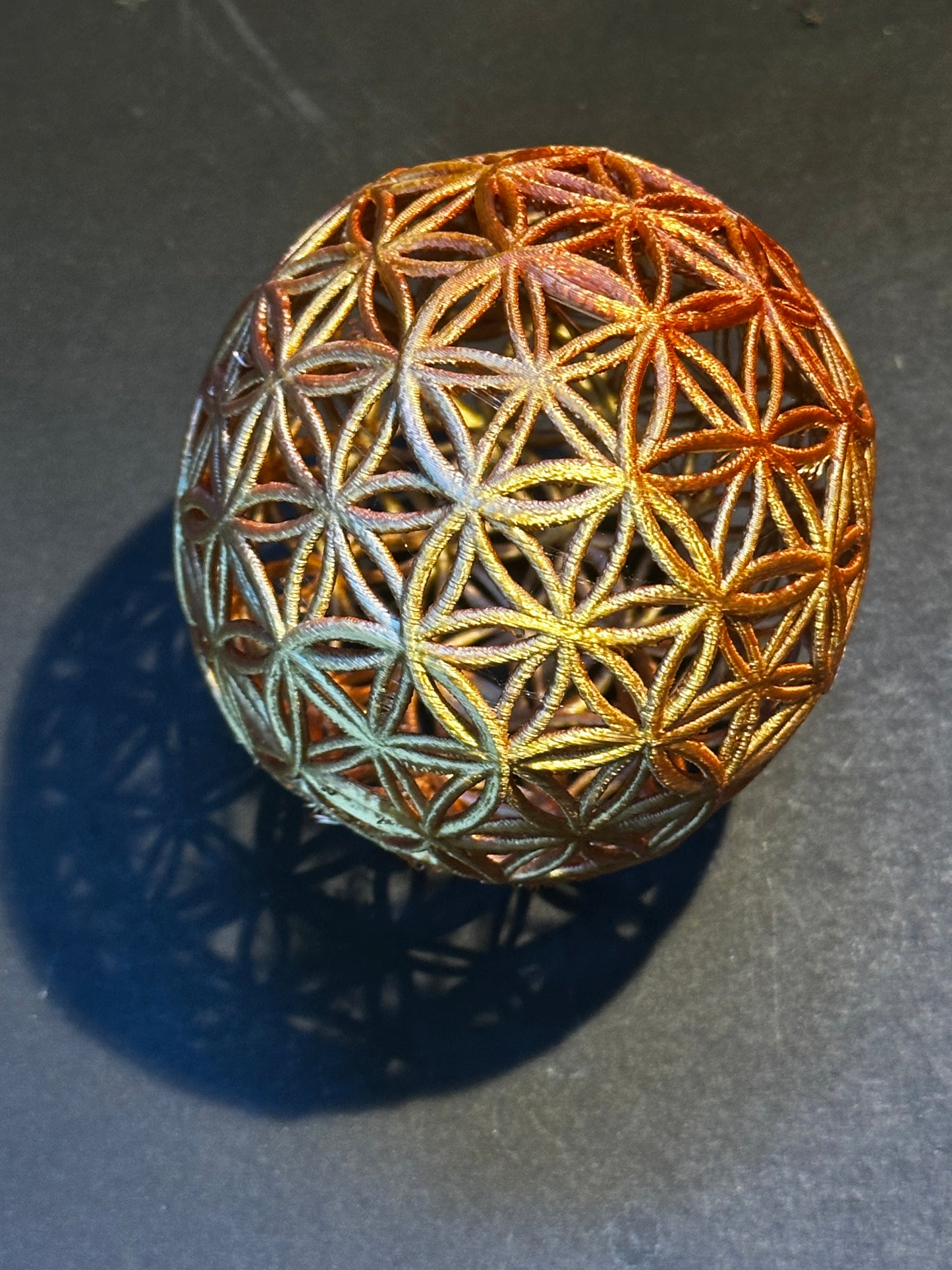 Flower of Life Sphere – Sacred Geometry Art (80mm)