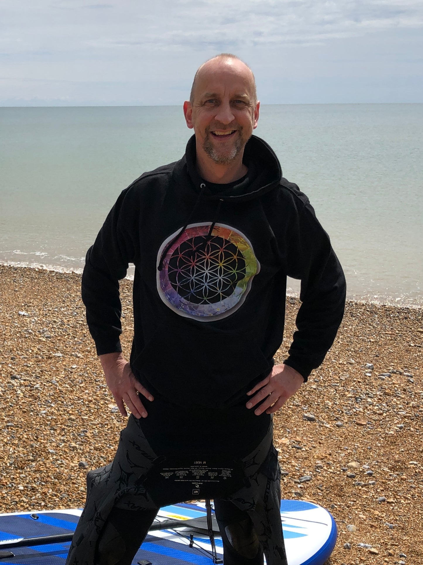Flower of Life Rainbow College Hoodie - Nature of Flowers