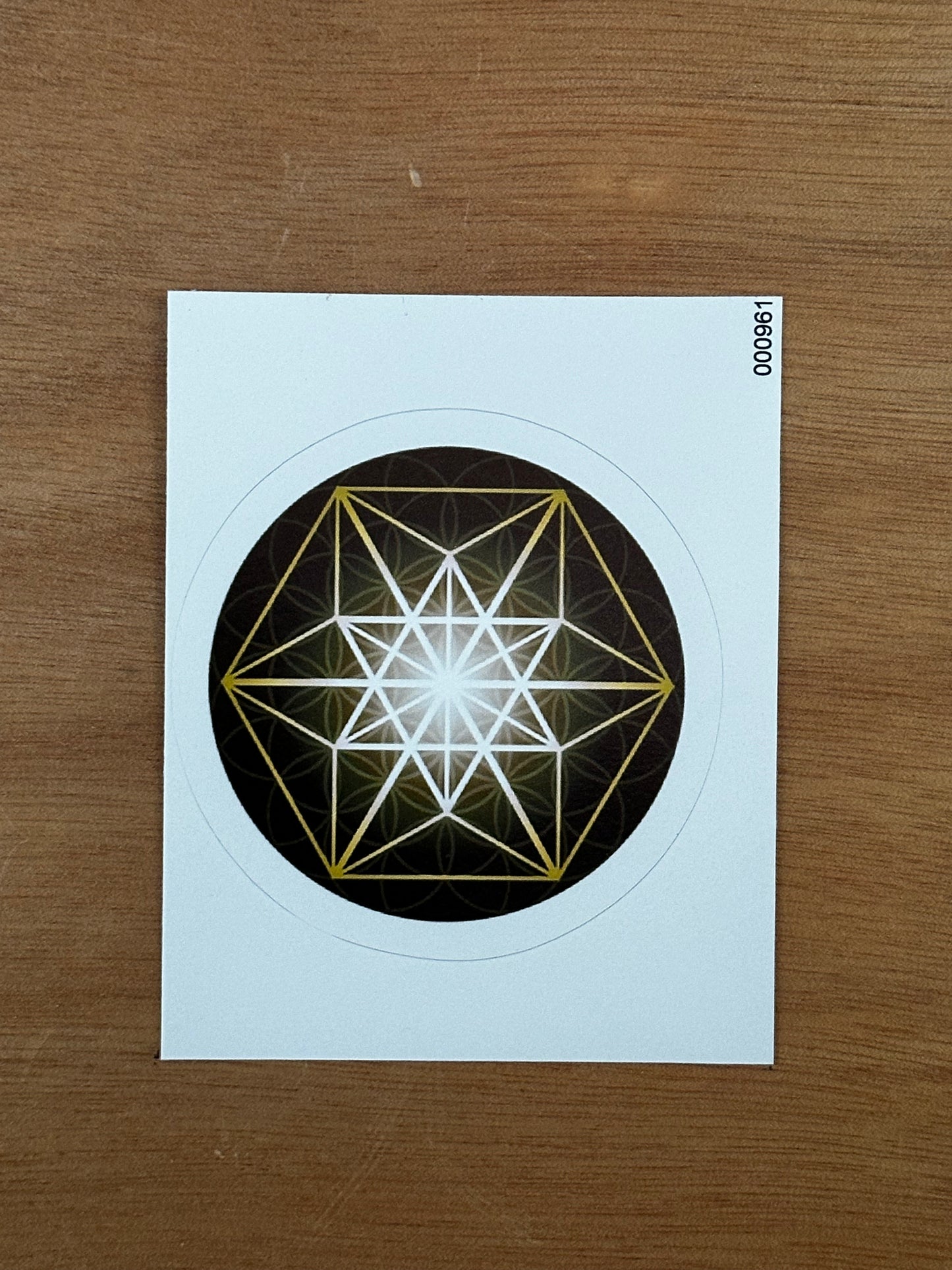 Vector Equilibrium in Gold Sticker