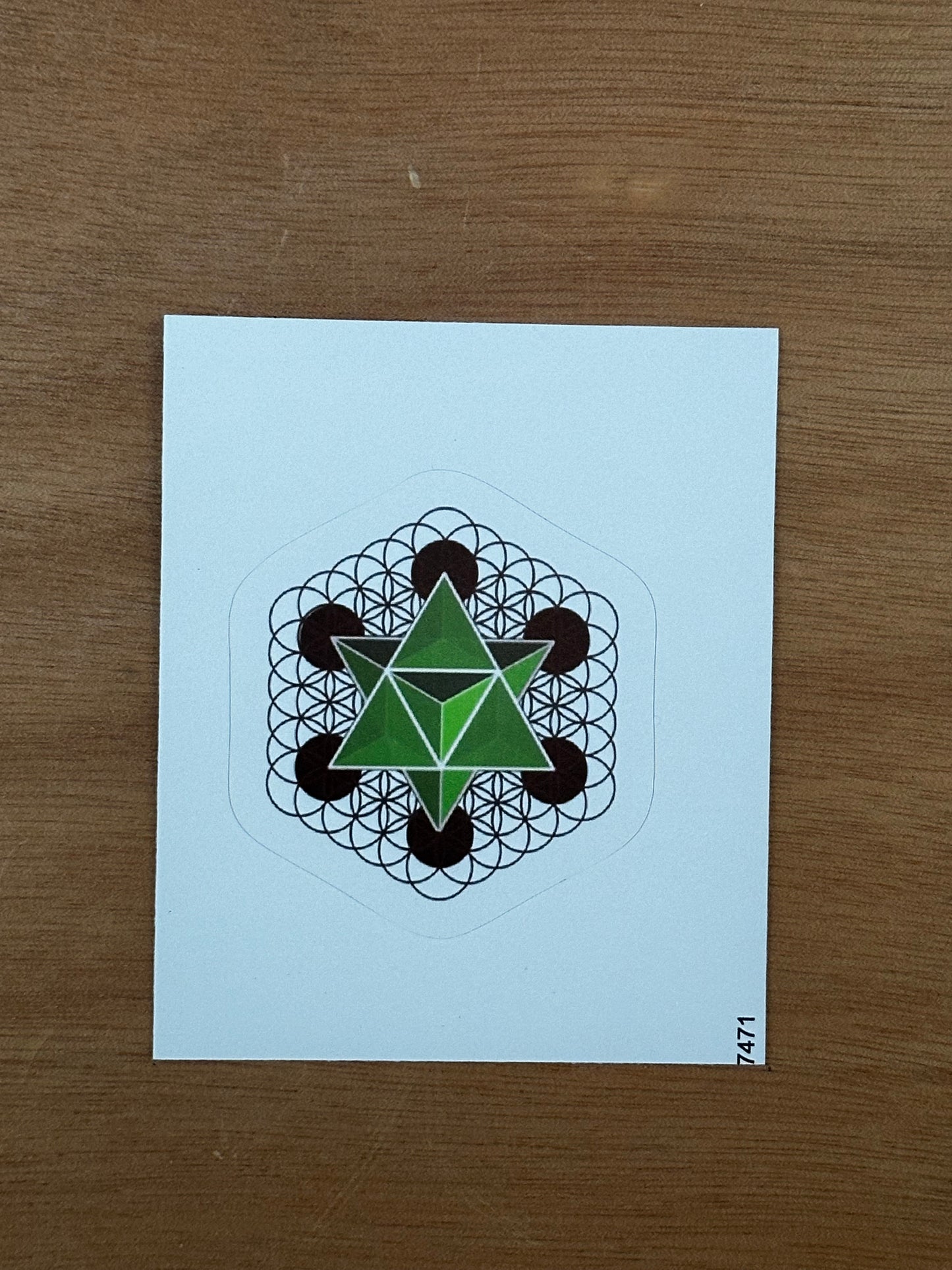 Merkaba Star Tetrahedron Sticker