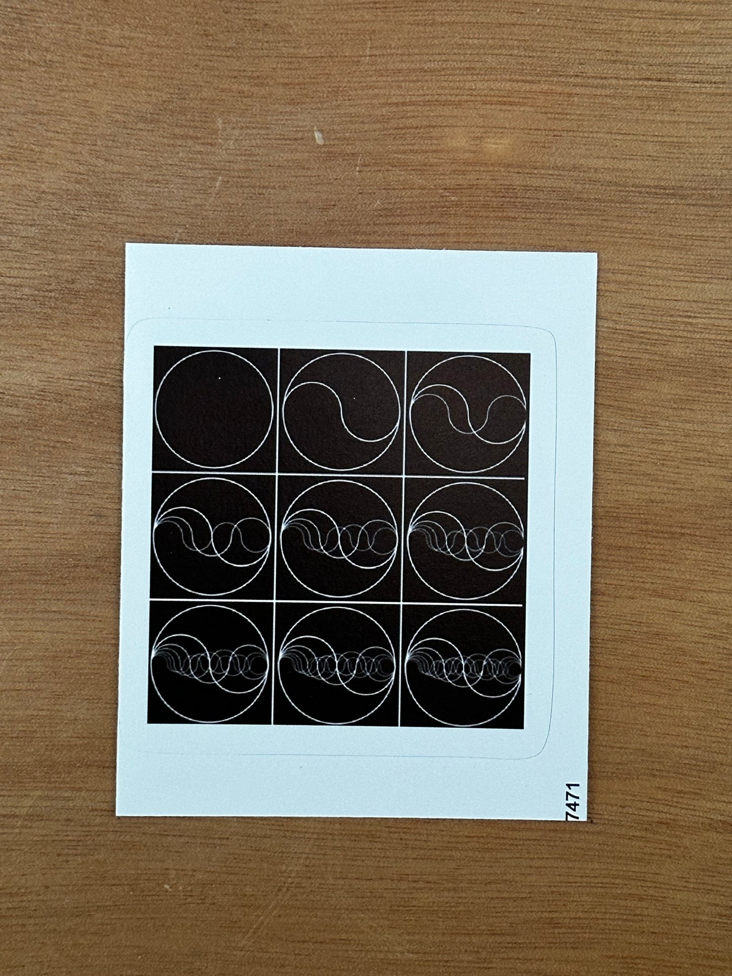 Waves in Nine Print Sticker - Nature of Flowers