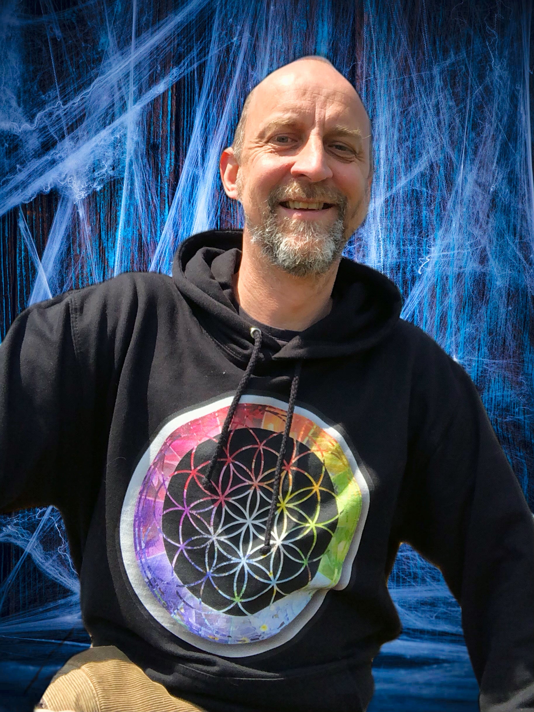 Flower of Life Rainbow College Hoodie - Nature of Flowers
